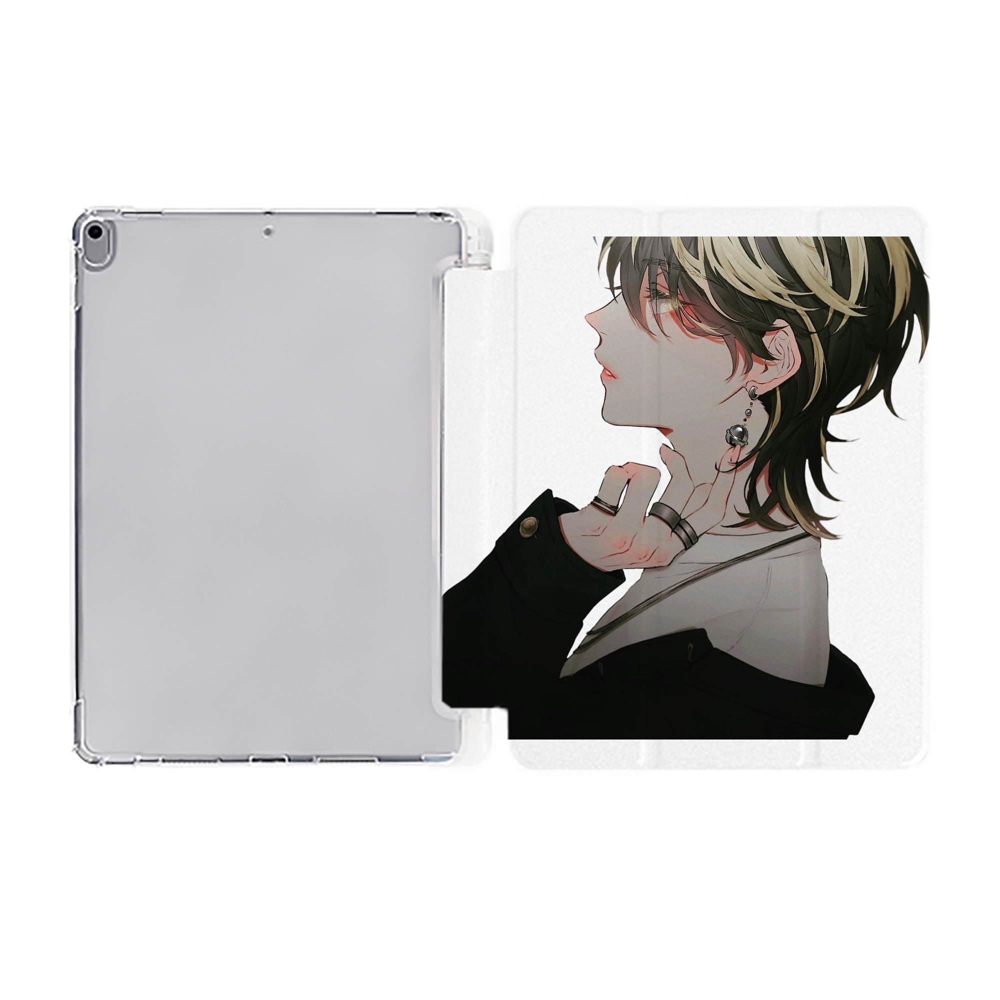 （画像用） 東京リベンジャーズ Tokyo Revengers IPad ケース ペン収納付き 三つ折りスタンド PUレザー×シリコン 対応機種9.5/10.5/10.9インチ